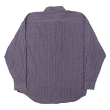 LEE Mens Shirt Blue Plaid Long Sleeve L
