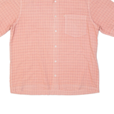 DKNY Mens Shirt Orange Plaid L