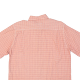 DKNY Mens Shirt Orange Plaid L