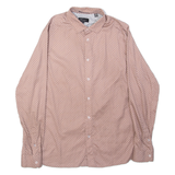 TED BAKER Star Patterned Mens Shirt Brown Long Sleeve L