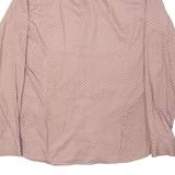 TED BAKER Star Patterned Mens Shirt Brown Long Sleeve L