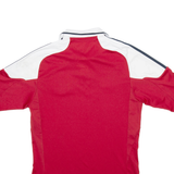 ADIDAS Dansk Boldspil Union Mens Football Shirt Jersey Red Collared S