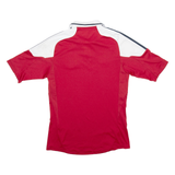 ADIDAS Dansk Boldspil Union Mens Football Shirt Jersey Red Collared S