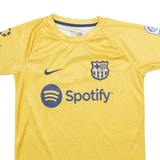 NIKE Fc Barcelona Mens Football Shirt Jersey Gold S