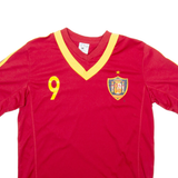 WORLD SOCCER Spain Mens Football Shirt Jersey Red V-Neck M
