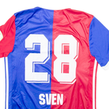 ADIDAS Fc Basel Mens Football Shirt Jersey Red Button Neck S