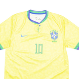 NIKE Brazil FC Mens Football Shirt Jersey Yellow S