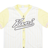 KARL KANI Mens Jersey White USA V-Neck S