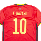 ADIDAS Belgium FA Mens Football Shirt Jersey Red V-Neck M