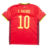 ADIDAS Belgium FA Mens Football Shirt Jersey Red V-Neck M