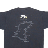 FRUIT OF THE LOOM Mens Biker T-Shirt Black XL