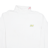 CHASE AUTHENTICS 24 Mens T-Shirt White Long Sleeve Roll Neck L