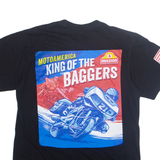 MOTO AMERICA King Of The Baggers Mens T-Shirt Black USA M
