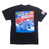 MOTO AMERICA King Of The Baggers Mens T-Shirt Black USA M