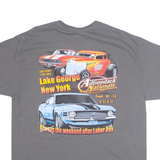 GILDAN Adirondack Nationals Mens T-Shirt Grey USA XL