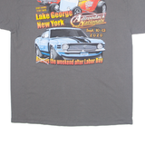 GILDAN Adirondack Nationals Mens T-Shirt Grey USA XL