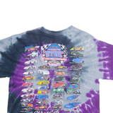 GILDAN Nascar Womens T-Shirt Grey USA L
