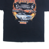 Hot August Nights Mens T-Shirt Black USA L