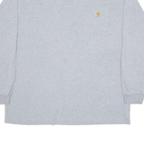 CARHARTT Mens T-Shirt Grey Long Sleeve XL