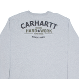 CARHARTT Mens T-Shirt Grey Long Sleeve XL