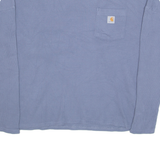 CARHARTT Womens T-Shirt Blue Long Sleeve M