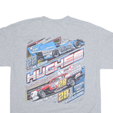 GILDAN Muches Racing Mens T-Shirt Grey USA L