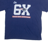 NFL New England Patriots Mens T-Shirt Blue USA L