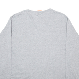 THE SIMPSONS Mens T-Shirt Grey Long Sleeve 2XL