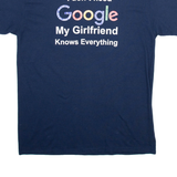 GILDAN Mens T-Shirt Blue L