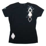 DANIEL STERN Womens T-Shirt Black L