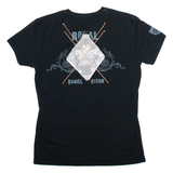 DANIEL STERN Womens T-Shirt Black L