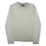 GUESS Mens T-Shirt Grey Long Sleeve XL
