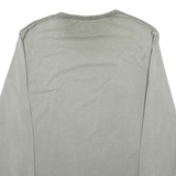 GUESS Mens T-Shirt Grey Long Sleeve XL