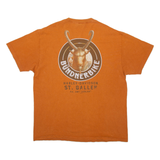 HARLEY DAVIDSON Mens Biker T-Shirt Orange XL