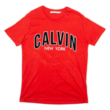 CALVIN KLEIN JEANS Mens T-Shirt Red L