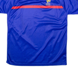 PREMIER France Mens Football Shirt Jersey Blue V-Neck L