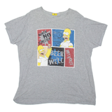 THE SIMPSONS Mens T-Shirt Grey XL