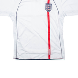 SCORE DRAW England Mens Football Shirt Jersey White V-Neck L