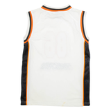 HERE AND THERE Mens Vest White Sleeveless V-Neck S