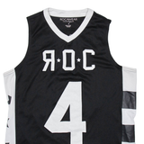 ROCAWEAR Mens Vest Black Sleeveless V-Neck S