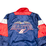 NUTMEG Nascar Racing Mark Martin #6 Quilted Lined Mens Jacket Blue Nylon USA XL