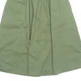 SPORT Womens A-Line Skirt Green Knee Length 90s XXS