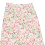 THE VILLAGERS Womens A-Line Skirt Pink Midi 90s Floral S