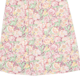 THE VILLAGERS Womens A-Line Skirt Pink Midi 90s Floral S