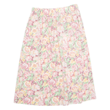 THE VILLAGERS Womens A-Line Skirt Pink Midi 90s Floral S