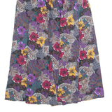 JRS ONLY Womens A-Line Skirt Purple Midi 90s Floral L