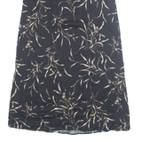 JUDY KNAPP Womens A-Line Skirt Black Midi Floral UK 12