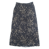 JUDY KNAPP Womens A-Line Skirt Black Midi Floral UK 12