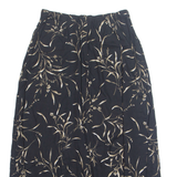 JUDY KNAPP Womens A-Line Skirt Black Midi Floral UK 12