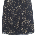 JUDY KNAPP Womens A-Line Skirt Black Midi Floral UK 12